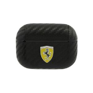 Ferrari FESAPCABK AirPods Pro-cover sort/sort On Track PU Carbon