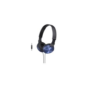 Sony MDR-ZX310 - Hovedtelefoner - fuld størrelse - kabling - 3,5 mm jackstik - blå