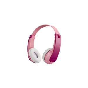 JVC TINYPHONES HA-KD10W - Hovedtelefoner med mik. - på øret - Bluetooth - trådløs - pink