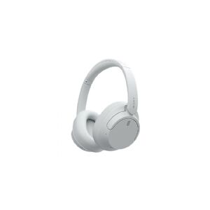 Sony WH-CH720N - Hovedtelefoner med mik. - fuld størrelse - Bluetooth - trådløs, kabling - aktiv støjfjerning - 3,5 mm jackstik - hvid