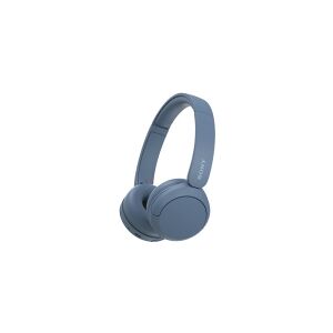 Sony WH-CH520 - Hovedtelefoner med mik. - på øret - Bluetooth - trådløs - blå