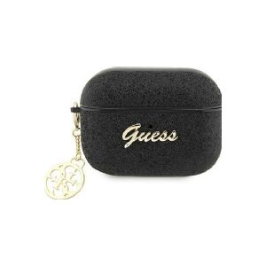 Guess GUAP2GLGSHK AirPods Pro 2 (2022/2023) cover black/black Glitter Flake 4G Charm