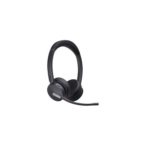 Yealink BH70 Dual UC - Headset - på øret - Bluetooth - trådløs - USB-C via Bluetooth adapter - sort - Optimeret til UC