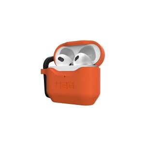 Urban Armor Gear UAG Rugged Case for Airpods (3rd Gen, 2021) - Std. Issue Silicone_001 Orange - Taske til trådløse øreknopper - antimikrobiel - silicone - orange - for Apple AirPods (3. generation)