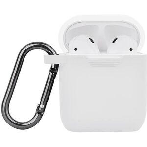 North Airpods Case Silikone Karabin - Hvid