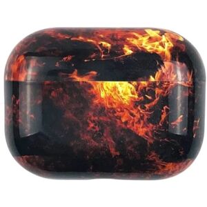 Airpods Pro Hard Marble Cover - Flame