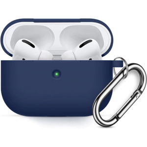 Airpods Pro Silikone Cover - M/karabin - Dark Blue