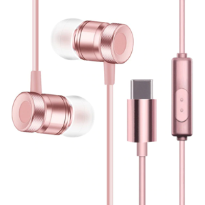 Usb-C 3.1 In-Ear - Metal Headset - Rosa