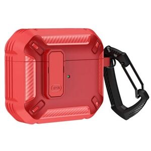 Airpods Pro Shockproof Case - M/karabin - Rød