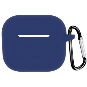 Apple Airpods 3 Silikone Cover - M/karabin - Navy Blå