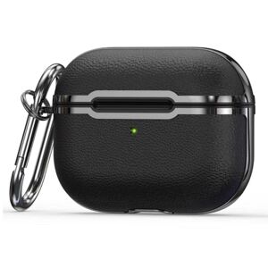 Generic AirPods Pro 2 electroplating case with buckle - Black Black