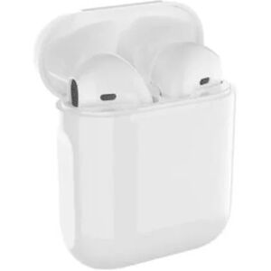 Original i12 Tws Stereo Wireless 5.0 Bluetooth In-Ear-hørlurar med iPhone-cover (Vit)