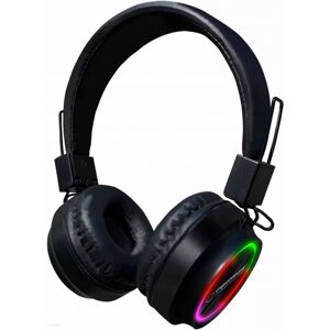 Northix Esperanza - Gaming-hovedtelefoner med RGB-belysning - Bluetooth Black