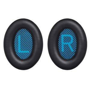INF Højkvalitets ørepuder til Bose QC 35/25/15 hovedtelefoner 1 par Sort + blå