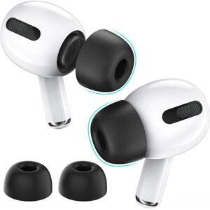 SKALO AHASTYLE AirPods Pro 1/2 Ørepropper med Memory Foam Sort - Large Black