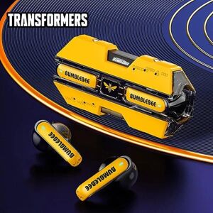 9105712102354 Transformers Tf-t01 Tws Hörlurar Bluetooth 5.3 Trådløse hørelurar Låg latens Hifi Stereo Headset Gaming Musik Dual Mode Earbuds (FMY) Gul Yellow