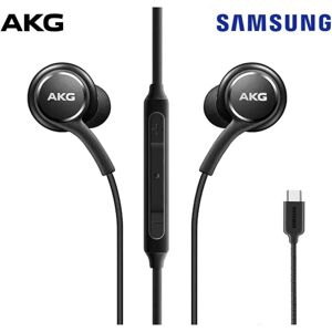 unbranded Samsung AKG øretelefoner - originale USB Type C in-ear øretelefoner USBC hovedtelefoner med fjernbetjening og mikrofon USB-C Black