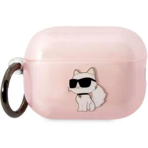 Karl Lagerfeld Airpods Pro 2 Cover Ikonisk Choupette - Rosa