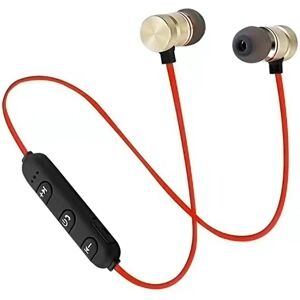 Bluetooth Headphone Magnetic Sports 4.1 Trådløst håndfrit headset Halsbånd Hovedtelefon Stereo hovedtelefon til iPhone Android Gold