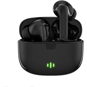 QQQUN Fuldt trådløs Pro TWS Bluetooth Stereo In-Ear hovedtelefoner USB-C Sort Black