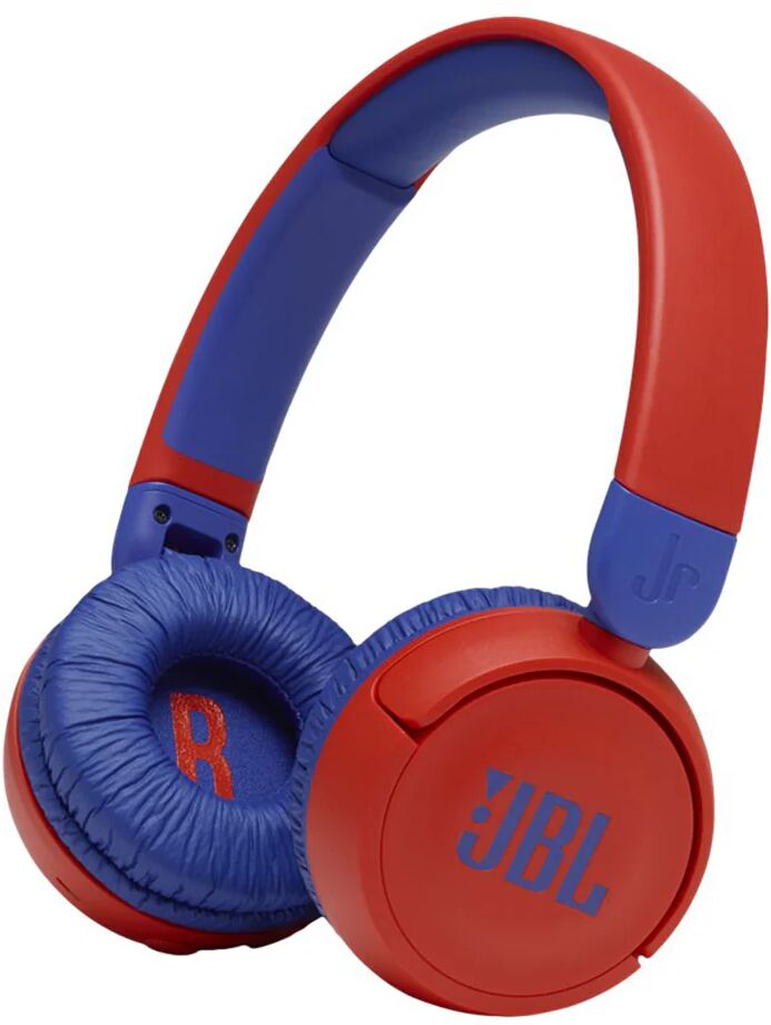 JBL JR310BT - Bluetooth Høretelefoner Til Børn m. Mikrofon - Blå / Rød