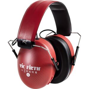 Vic Firth Bluetooth Isolation Headphones Rojo con almohadillas de espuma negra