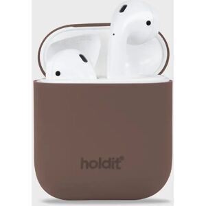 Holdit Silicone Case AirPods Dark Brown AirPods 1&2 unisex