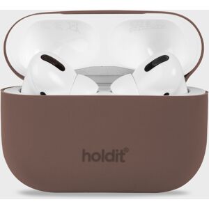 Holdit Silicone Case AirPods Dark Brown AirPods Pro 1&2 unisex