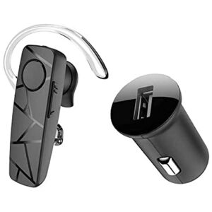 Oreillette Bluetooth Tellur Vox 60, chargeur de voiture, noir - Neuf