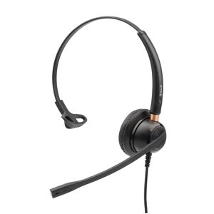 Micro-casque call center filaire Tellur Voice 510N, QD, mono, USB, noir - Neuf