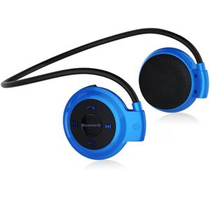 Casque Bluetooth Écouteurs Sans Fil Fm Autonomie 10 Heures Batterie Lithium Bleu + SD 32Go YONIS - Neuf