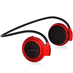 Casque Bluetooth Écouteurs Sans Fil Fm Batterie Autonomie 10 Heures Rouge YONIS - Neuf