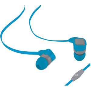 WE Écouteurs Intra-Auriculaires et Micro, Oreillettes Intra-Auriculaires Filaires Plat Prise Jack 3,5mm Anti-Bruit Casque Ergonomique Stereo avec Microphone avec pour iPhone, Smartphones Android et MP3 - Bleu - Neuf