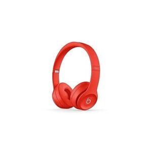 Beats Casque supra-auriculaire solo3 sans fil - puce apple w1 pour casques et écouteurs, bluetooth classe 1, 40 heures d'écoute - rouge - Publicité