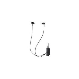 Audio technica ath-anc100btbk quietpoint bluetooth wireless in-ear active noise-cancelling headphones with microphone (black) - Publicité