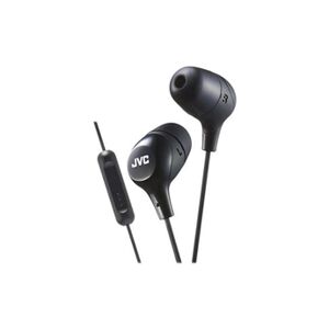 JVC HA-FX38M-E Marshmallow - Ecouteurs avec micro - intra-auriculaire - filaire - jack 3,5mm - noir - Publicité
