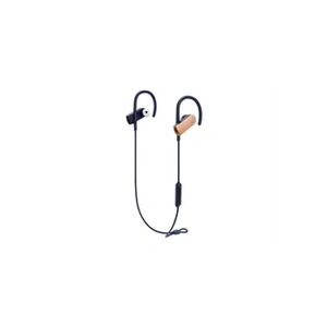 Audio Technica SonicSport ATH-SPORT70BT - Ecouteurs avec micro - intra-auriculaire - montage sur l'oreille - Bluetooth - sans fil - rose gold - Publicité