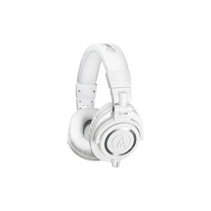 Audio Technica ATH-M50XWH Casque audio professionnel de monitoring avec câble détachable Blanc - Publicité