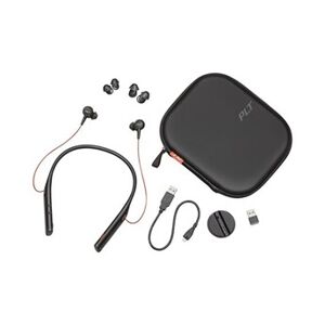 HP Poly Voyager 6200 - Micro-casque - embout auriculaire - montage sur l'oreille - Bluetooth - sans fil, filaire - Suppresseur de bruit actif - USB-A - - Publicité