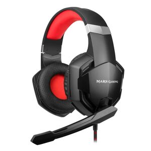 MHX écouteur/casque Avec fil Arceau Jouer Noir, Rouge - Neuf