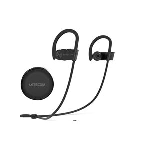 Letscom Écouteurs Bluetooth IPX7 etanches, ecouteurs de sport sans fil, ecouteurs Hifi Bass stereo anti-transpiration avec micro, casque antibruit pour l'entraînement, la course, la salle de sport, 8 heures de temps de jeu - Neuf