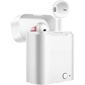 Oreillette Bluetooth Akashi ALTPNKEARB avec Boîtier de Charge Integre - Rose - Neuf