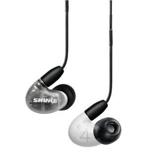 Shure Écouteurs Filaires Sound Isolating  Aonic 4, sonClair et Détaillé, deux Transducteurs Hybrides, Intra-Auriculaire, Robustes, Compatibles avec les Appareils Apple et Android – Blanc - Publicité