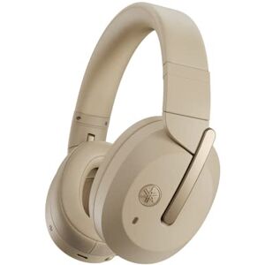 Yamaha YH-E700B Casque sans fil Bluetooth, 32 heures d'autonomie, réduction active du bruit, Beige - Publicité