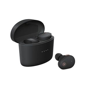 Yamaha Écouteurs  TW-E5B True Wireless, Bluetooth AptX adaptive avec un boîtier de charge. Son authentique, Mode jeu, Son ambiant, Confort d'écoute et Microphone intégré, Noir - Publicité