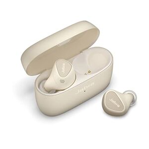 Jabra Elite 5 True Wireless Écouteurs sans Fil Bluetooth Intra-Auriculaires pour iPhone ANC Hybride, 6 micros intégrés, Haut-parleurs 6 mm, discrets et ergonomiques Gold Beige - Publicité