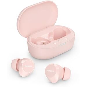 Philips TAT1209PK écouteurs Intra-Auriculaires sans Fil Petits Embouts, Bon Rapport qualité-Prix, Son Naturel avec Basses dynamiques, appels clairs et étui de Chargement de Poche Rose - Publicité