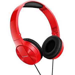 Pioneer MJ503 Casque supra-aural avec câble (qualité sonore élevée et équilibrée, arceau rembourré, pliable et facile à transporter, certifié pour iPod, iPhone et iPad) rouge - Publicité