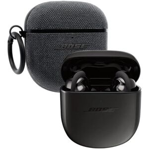 Bose Ensemble QuietComfort Earbuds II et étui en Tissu, sans Fil, Bluetooth, Les Meilleurs écouteurs au Monde, avec Une réduction de Bruit et Un Son personnalisés, Triple Noir - Publicité