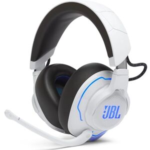 JBL Quantum 910P, Casque gaming sans fil bluetooth pour consoles, Réduction de bruit et son signature Quantum , 39h d'autonomie, Blanc - Publicité